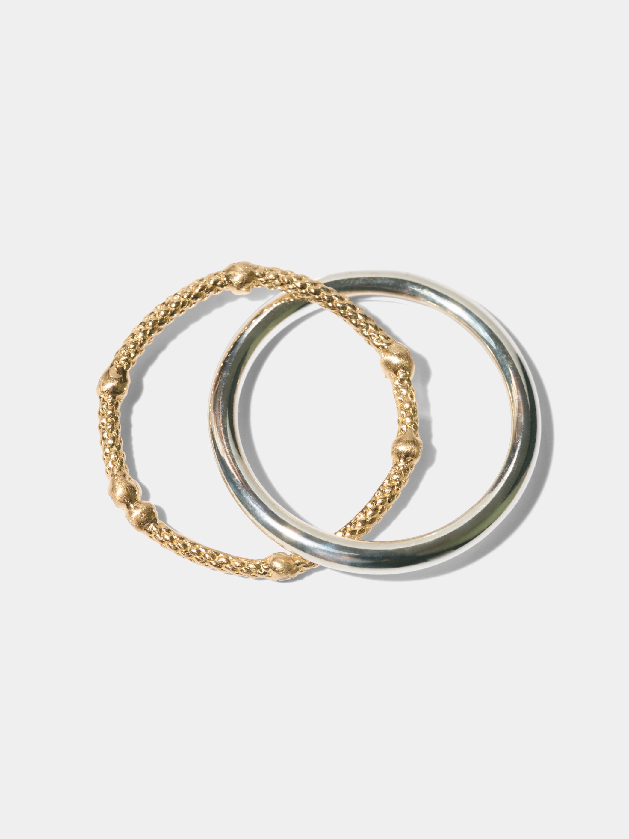 CIRCLE / Ring / Twin / Rings / Material Mix , 7Dia & TYING