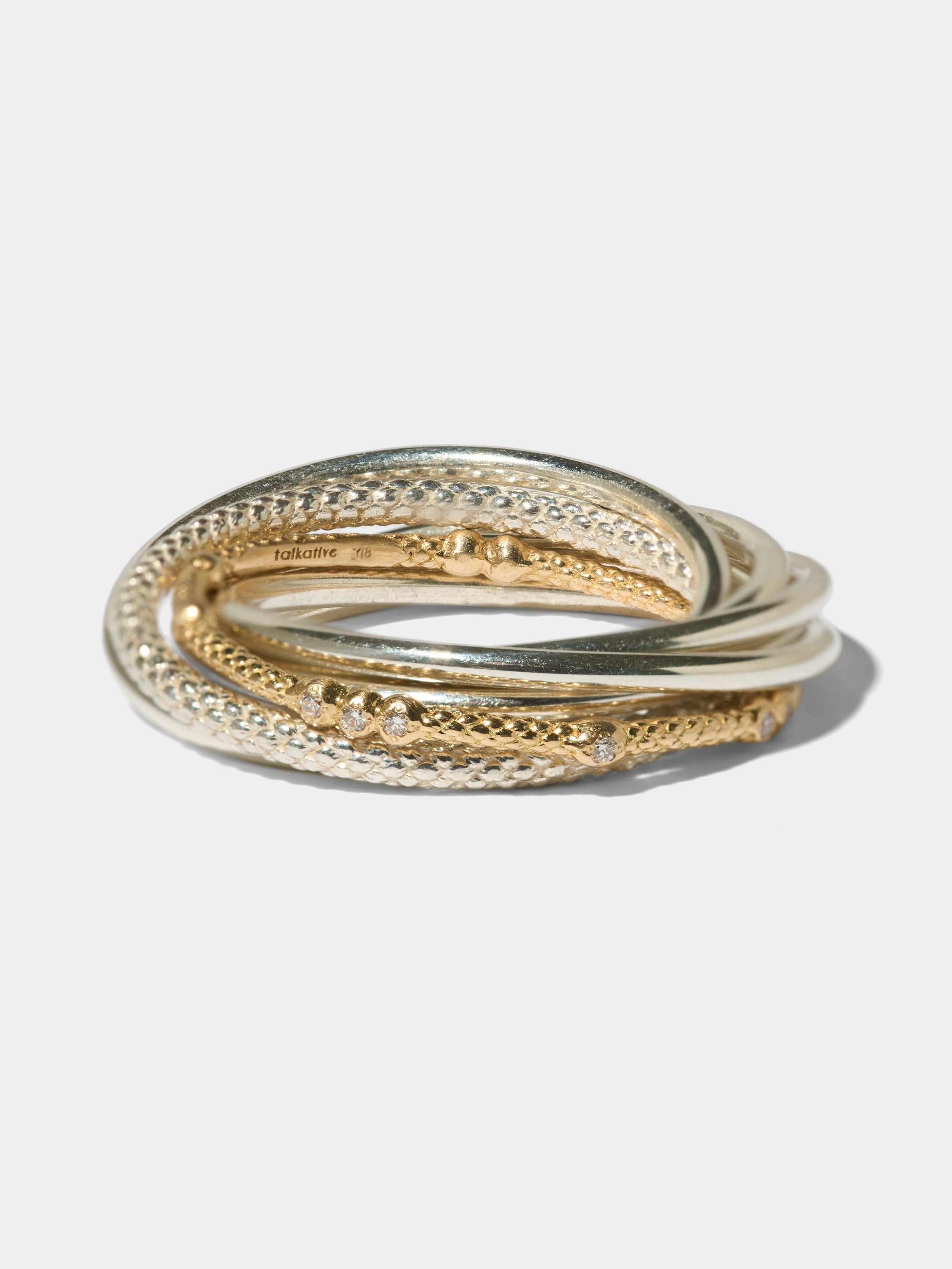 CIRCLE / Ring / Seven / Rings / Material Mix , 12Dia & TYING