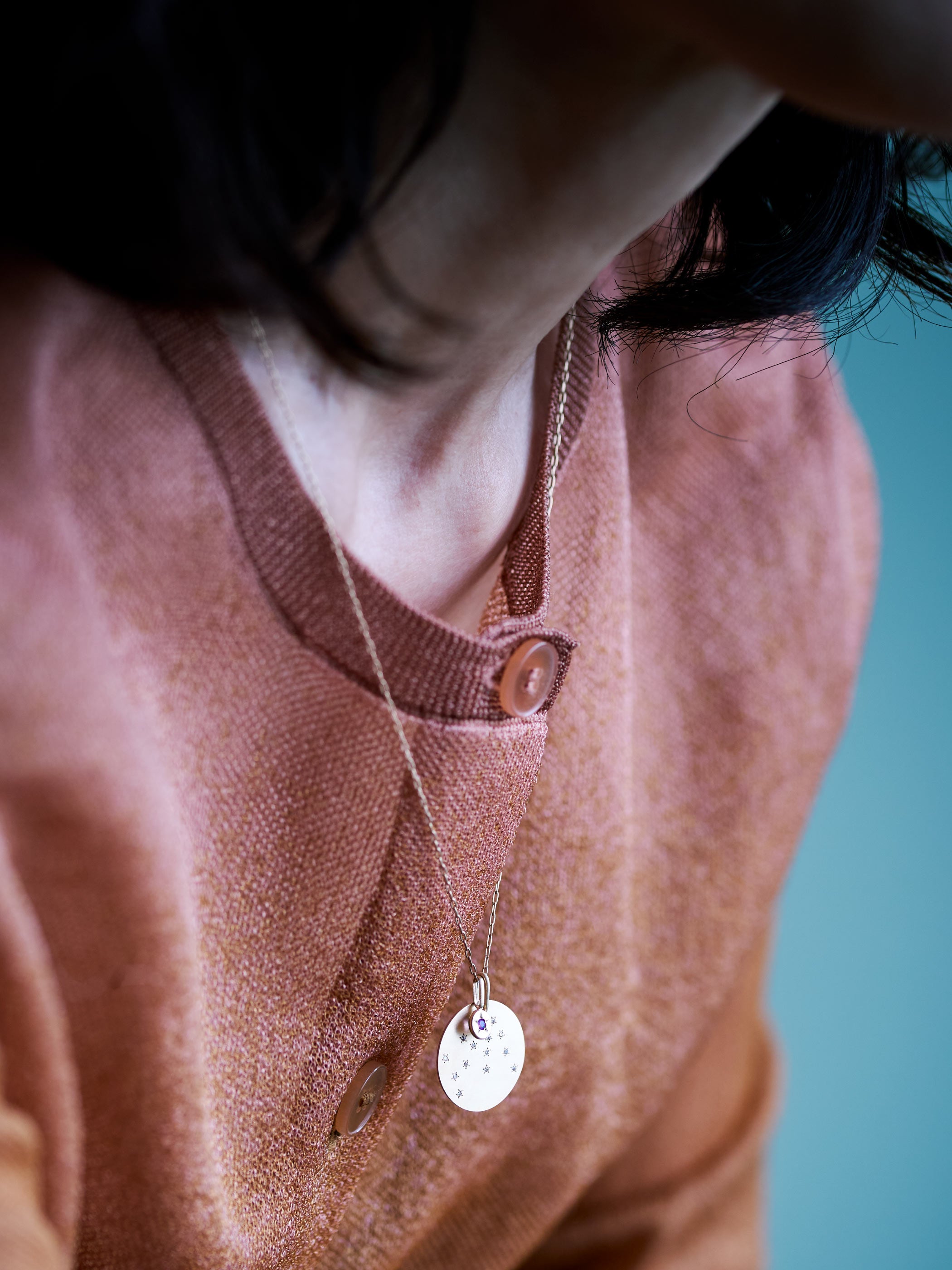 ASTERISM / Medallion / Pendant Top / Aquarius