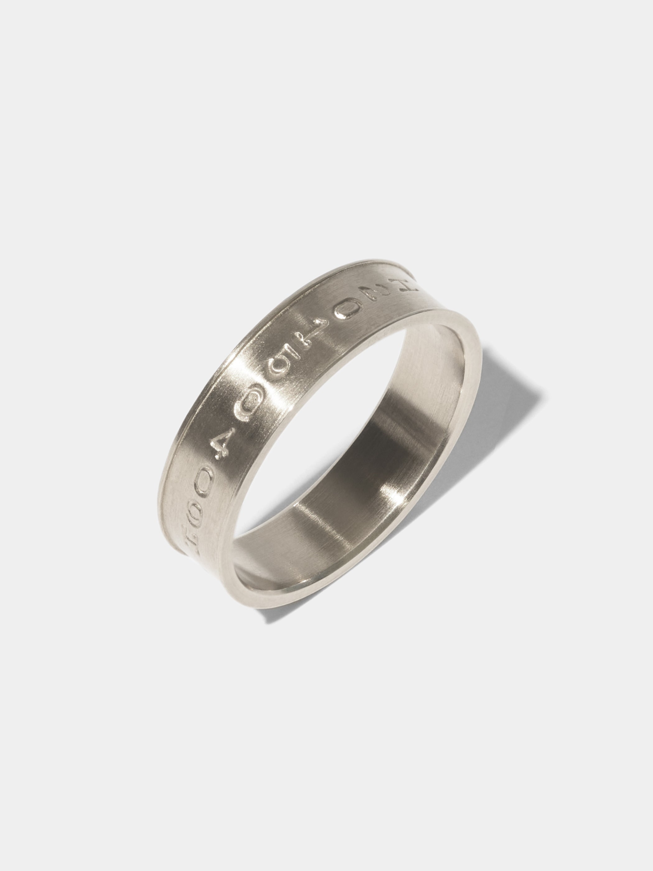 SERIAL NUMBER / 4.8MM (Platinum) *縦列刻印です