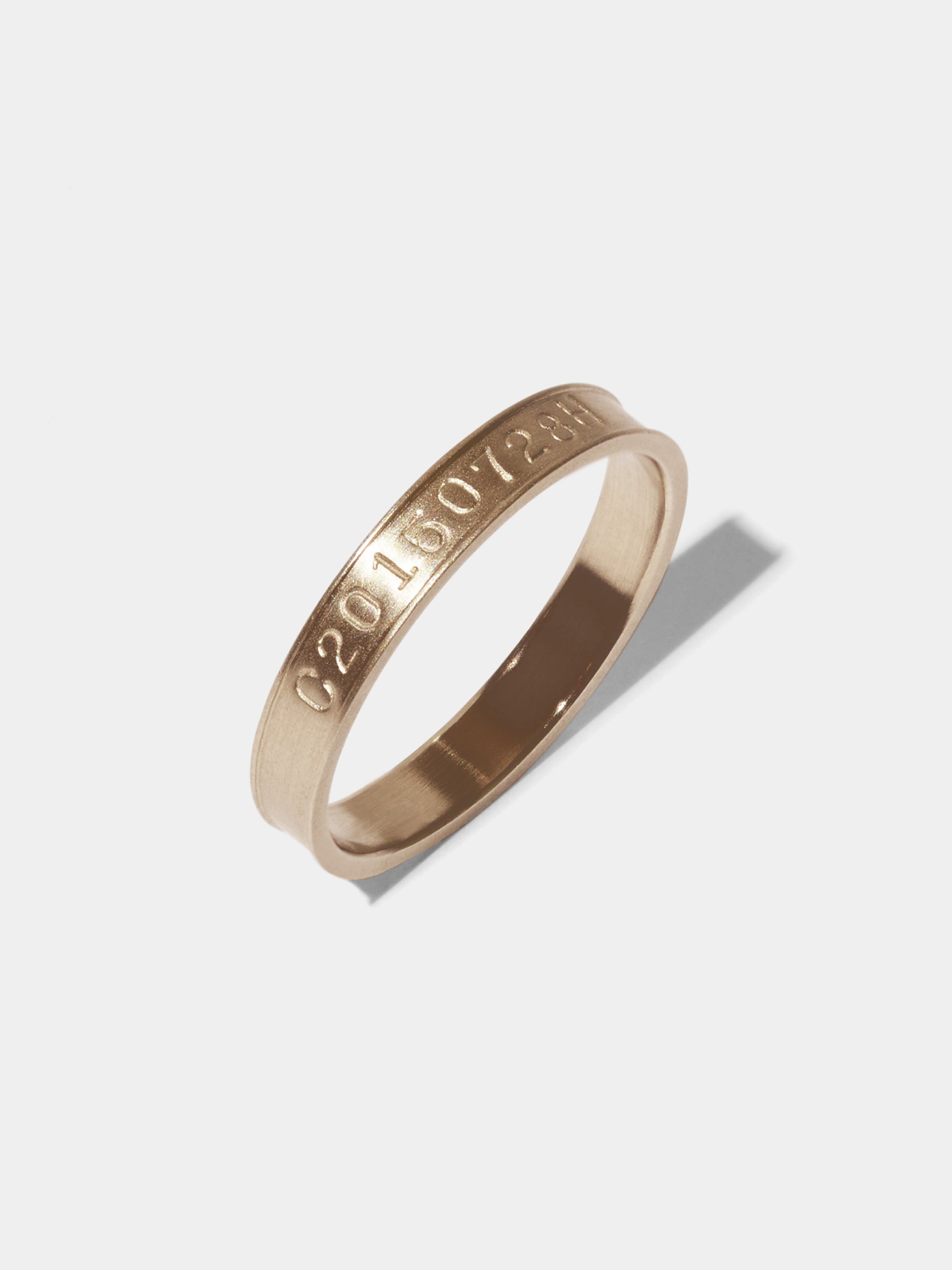 SERIAL NUMBER / 3.2MM (K18CG) *横列刻印です