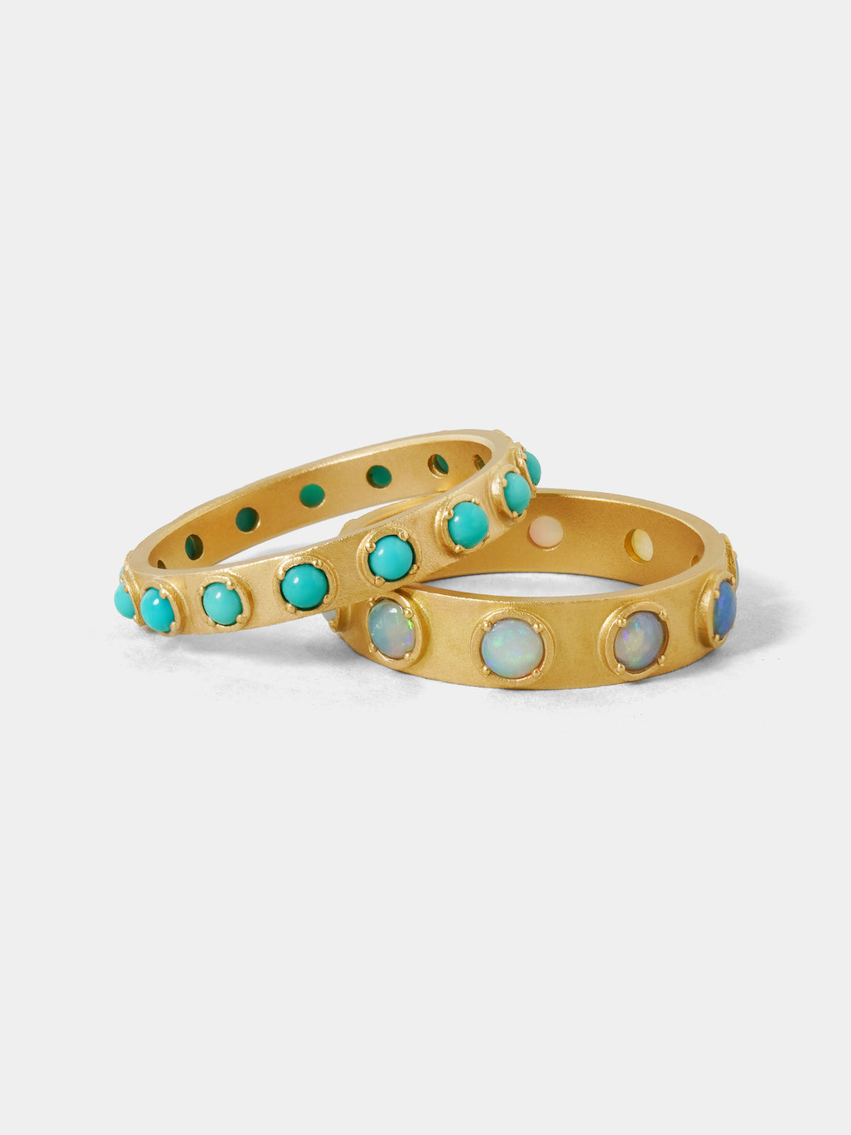 左:NEON / Ring / Turquoise 右:NOEN / Ring / Opal