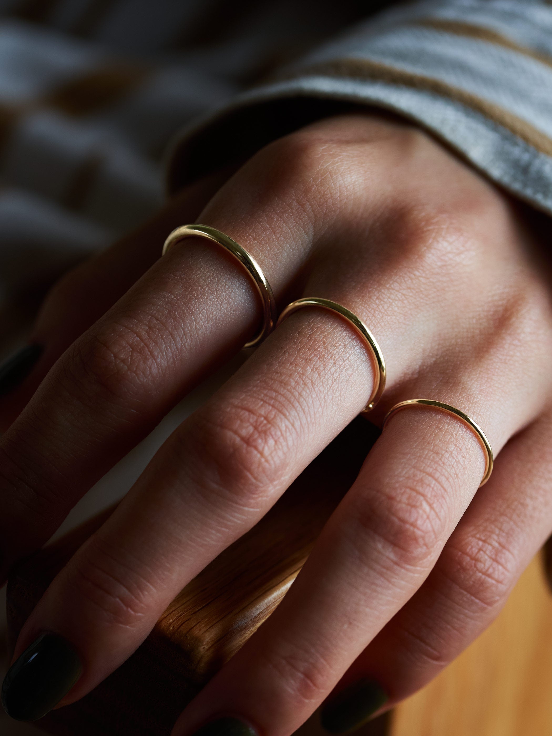 左から、2.0MM / 1.4MM / 1.0MM です。チェーンの向きを裏にすれば違った印象に