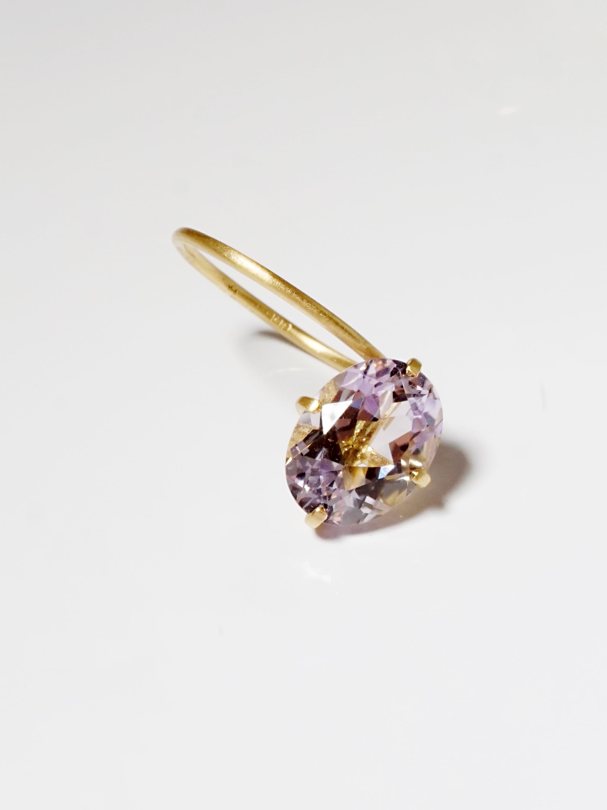 FALLING DROP / Ring / Pink Amethyst