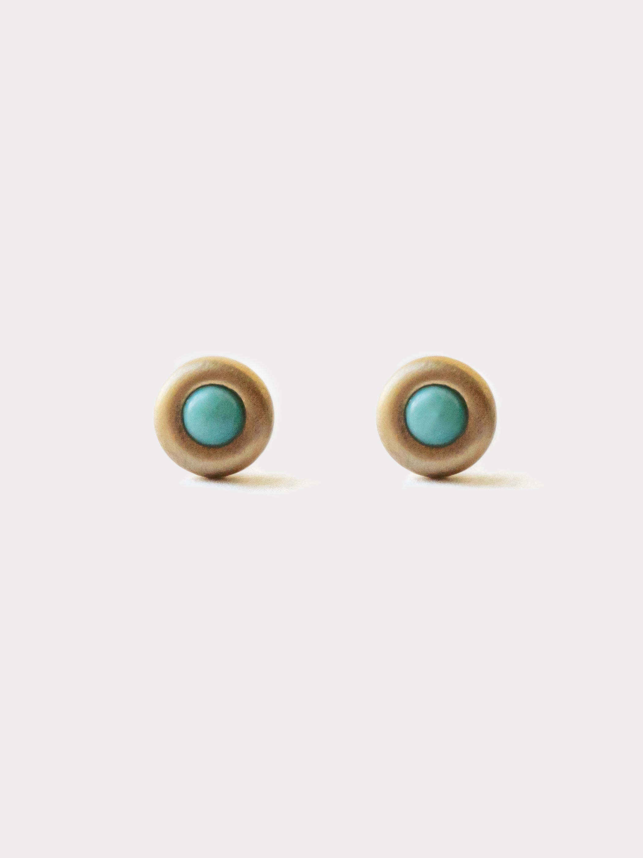 PUFF Color / Pierced Earrings / Solitaire / M / Turquoise
