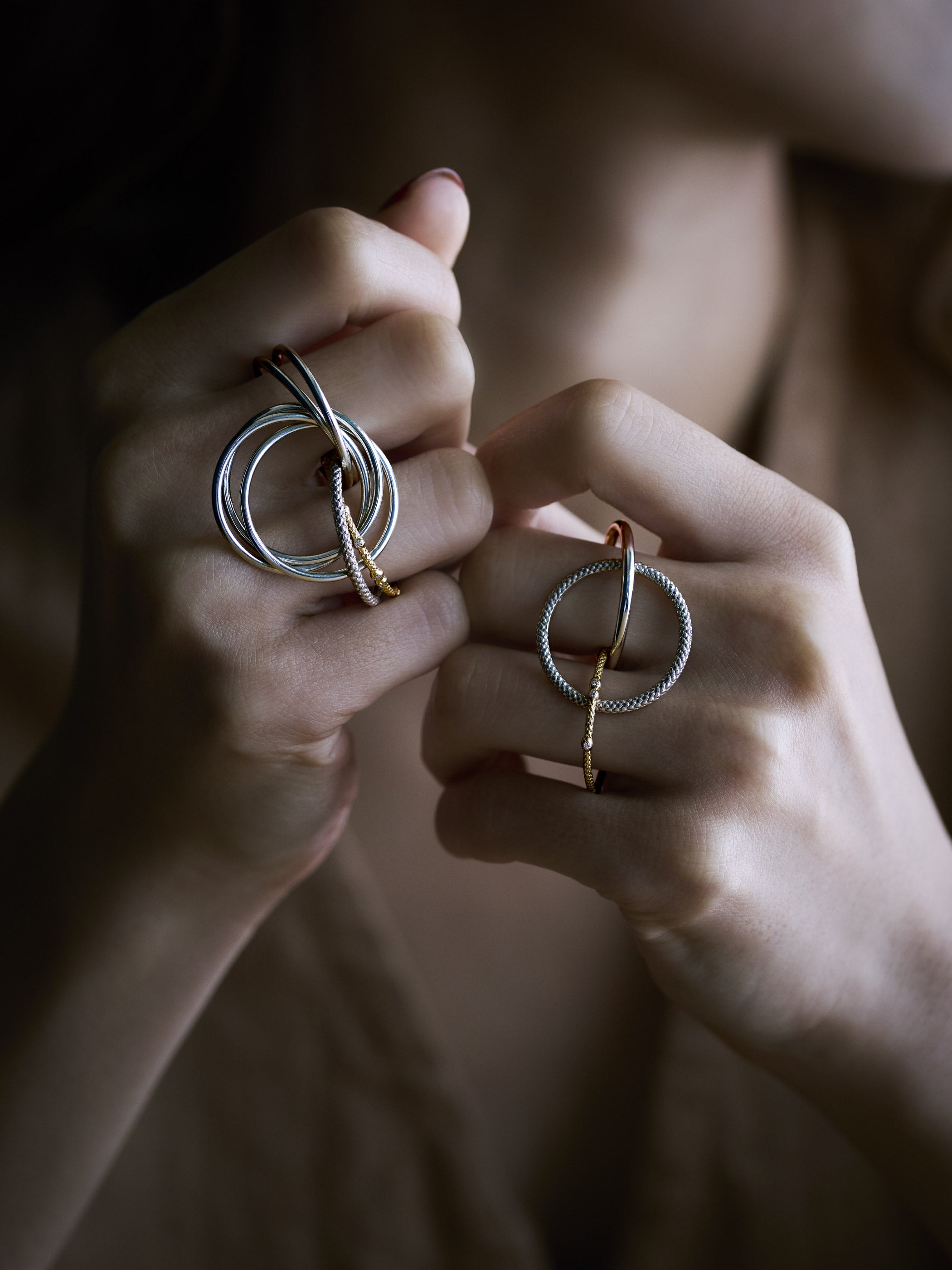 CIRCLE / Ring / Seven / Rings / Material Mix , 12Dia & TYING CIRCLE / Ring / Seven / Rings / Material Mix , 12Dia & TYING