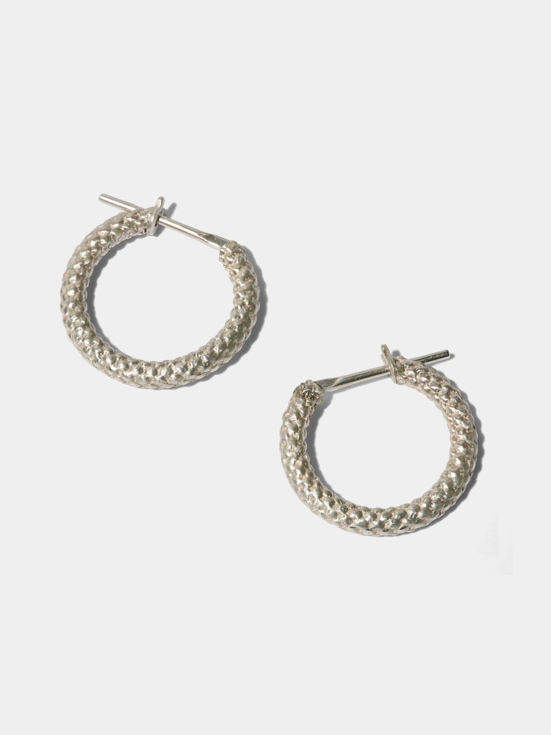 TYING / Silver / Pierced Earrings / Hoop Bold