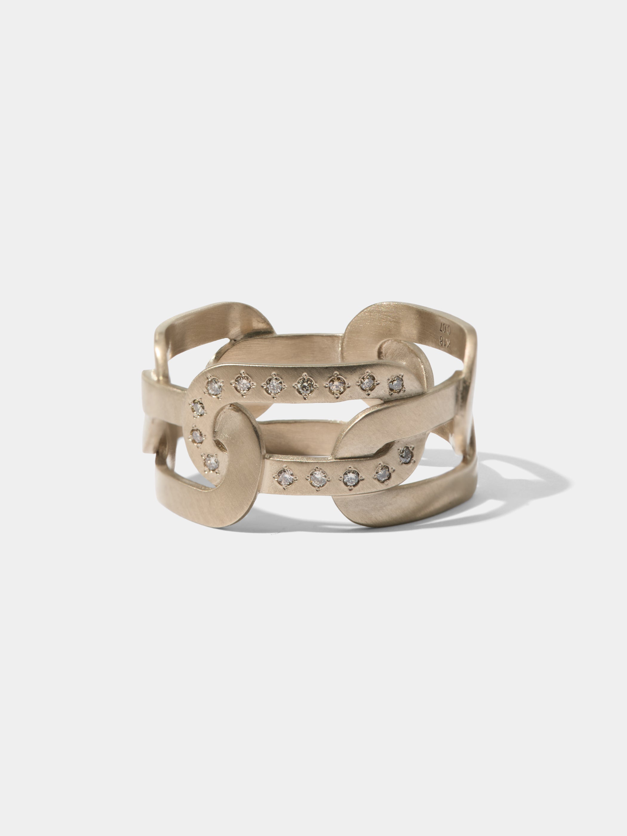 JOINT / Ring / Diamonds / 11.0MM ＊K18CG(Champagne Gold) & Brown Diamonds