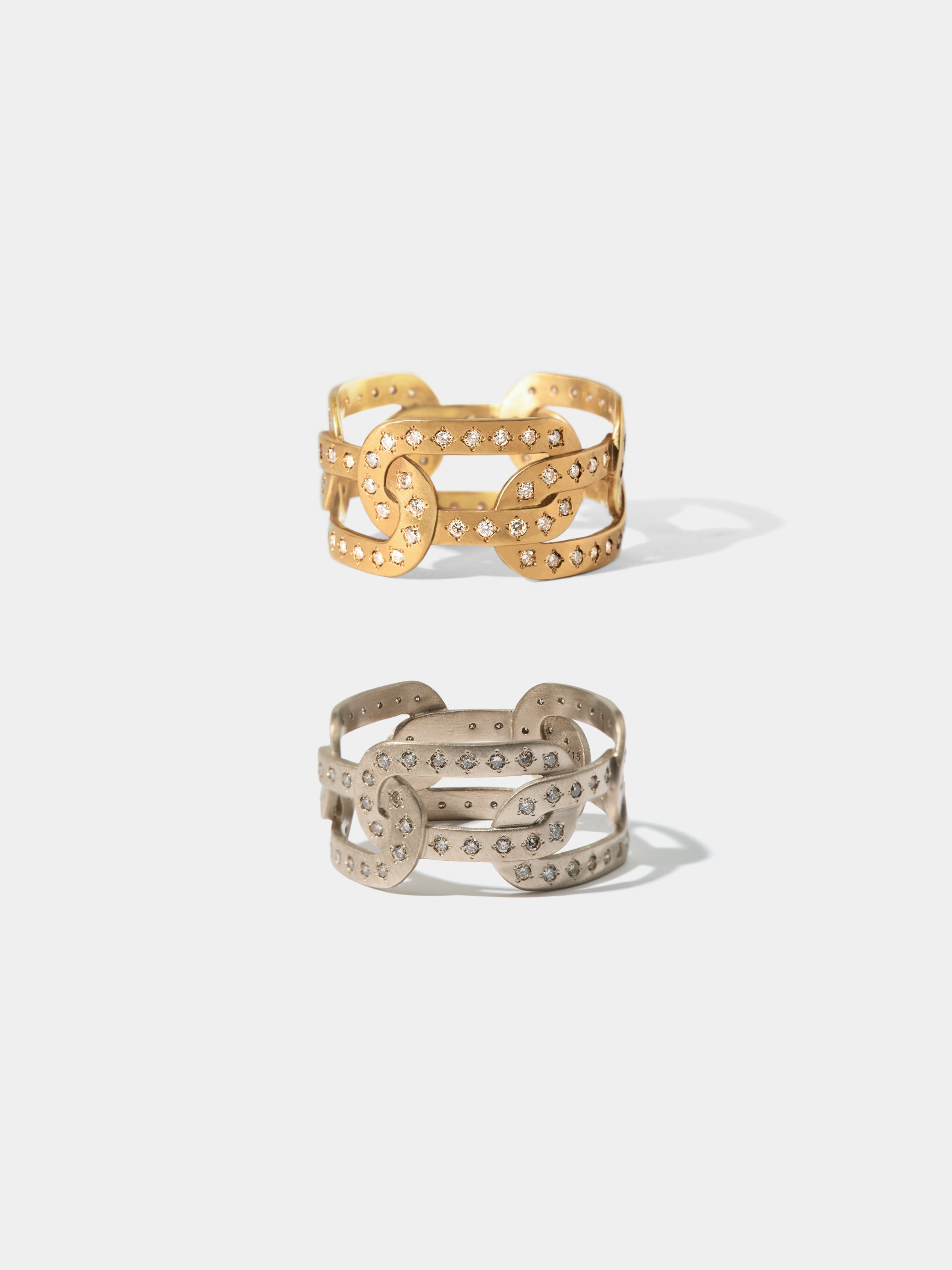 上：K18YG & Diamonds 下：K18CG & Diamonds