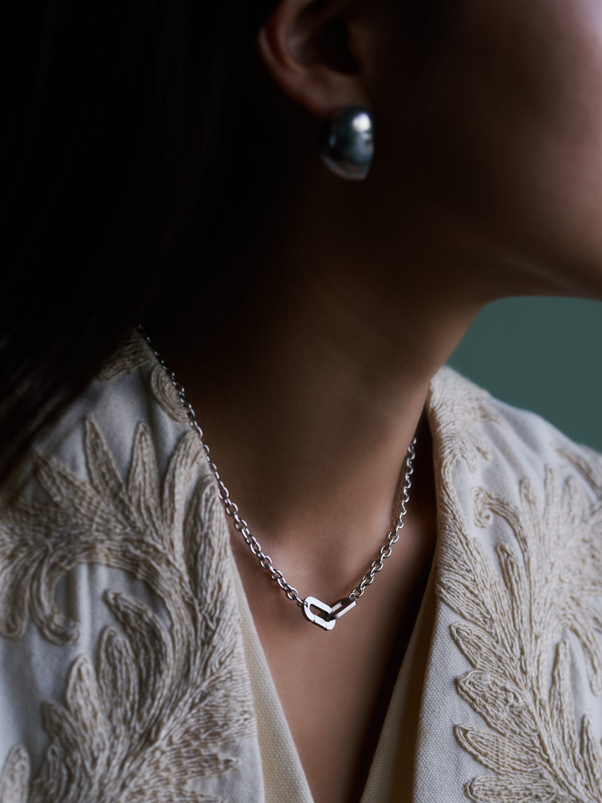 JOINT / Silver / Necklace / Round Chain
