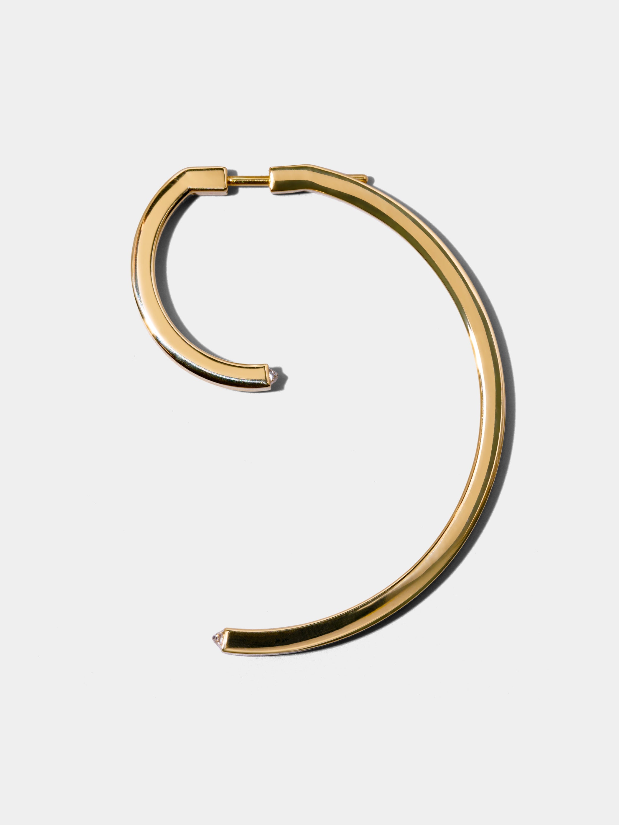 表にハーフフープS、裏にハーフフープLキャッチの組合せ