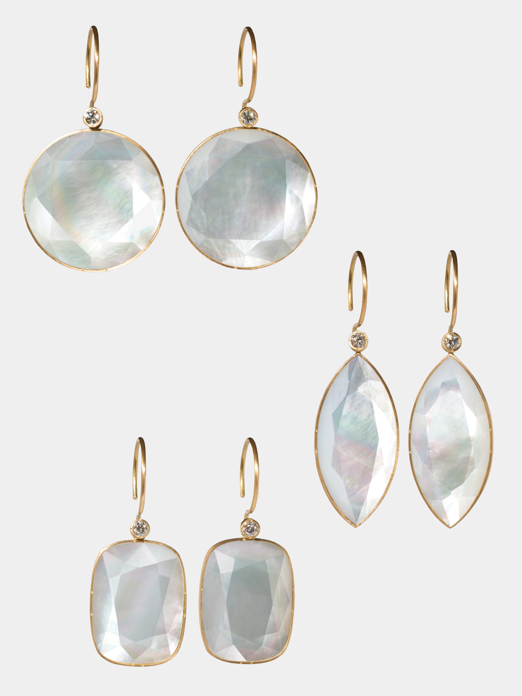 SURFACE / Pierced Earrings / Round / MOP / W_Hook