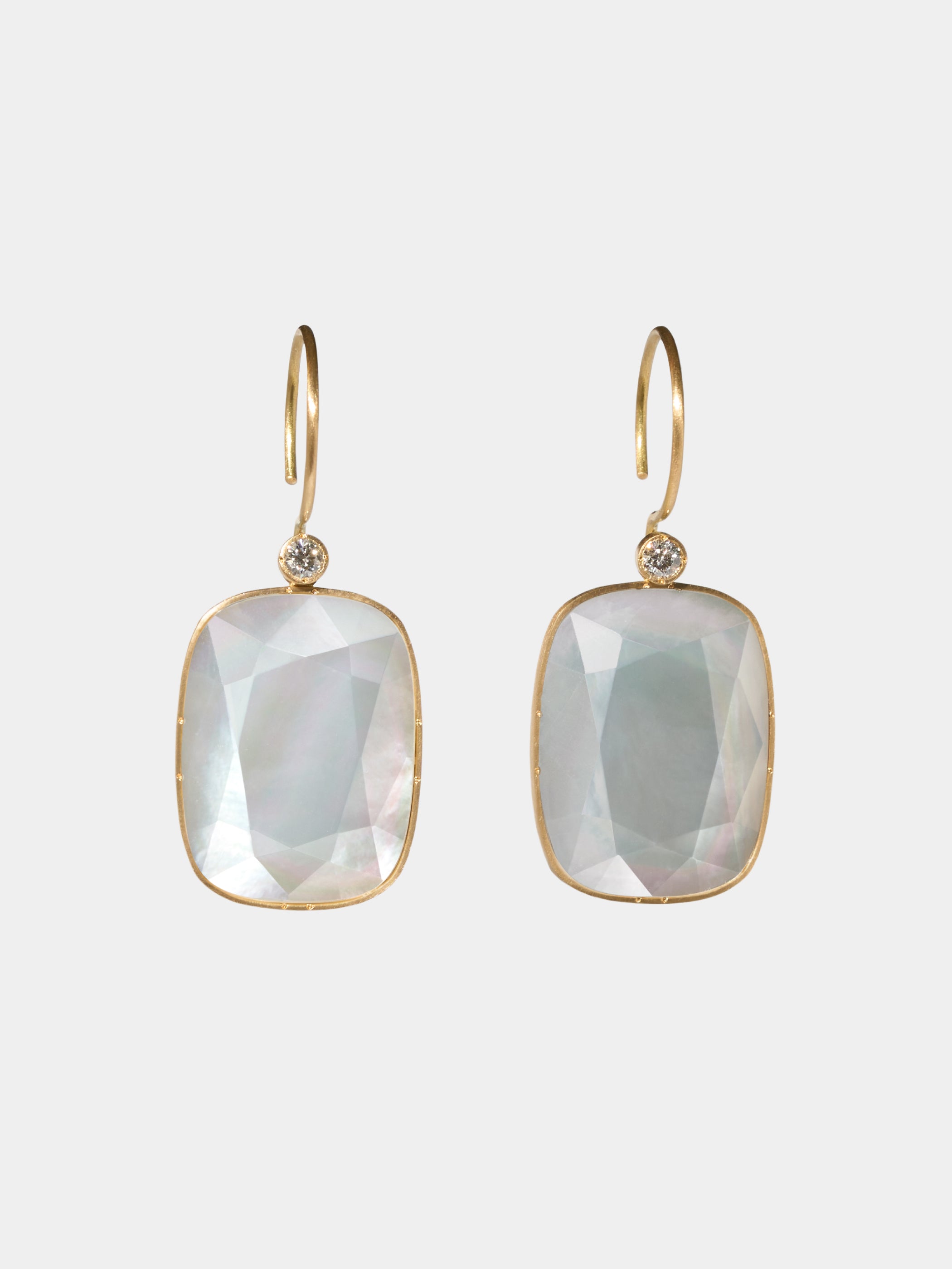 SURFACE / Pierced Earrings / Cushion / MOP / W_Hook