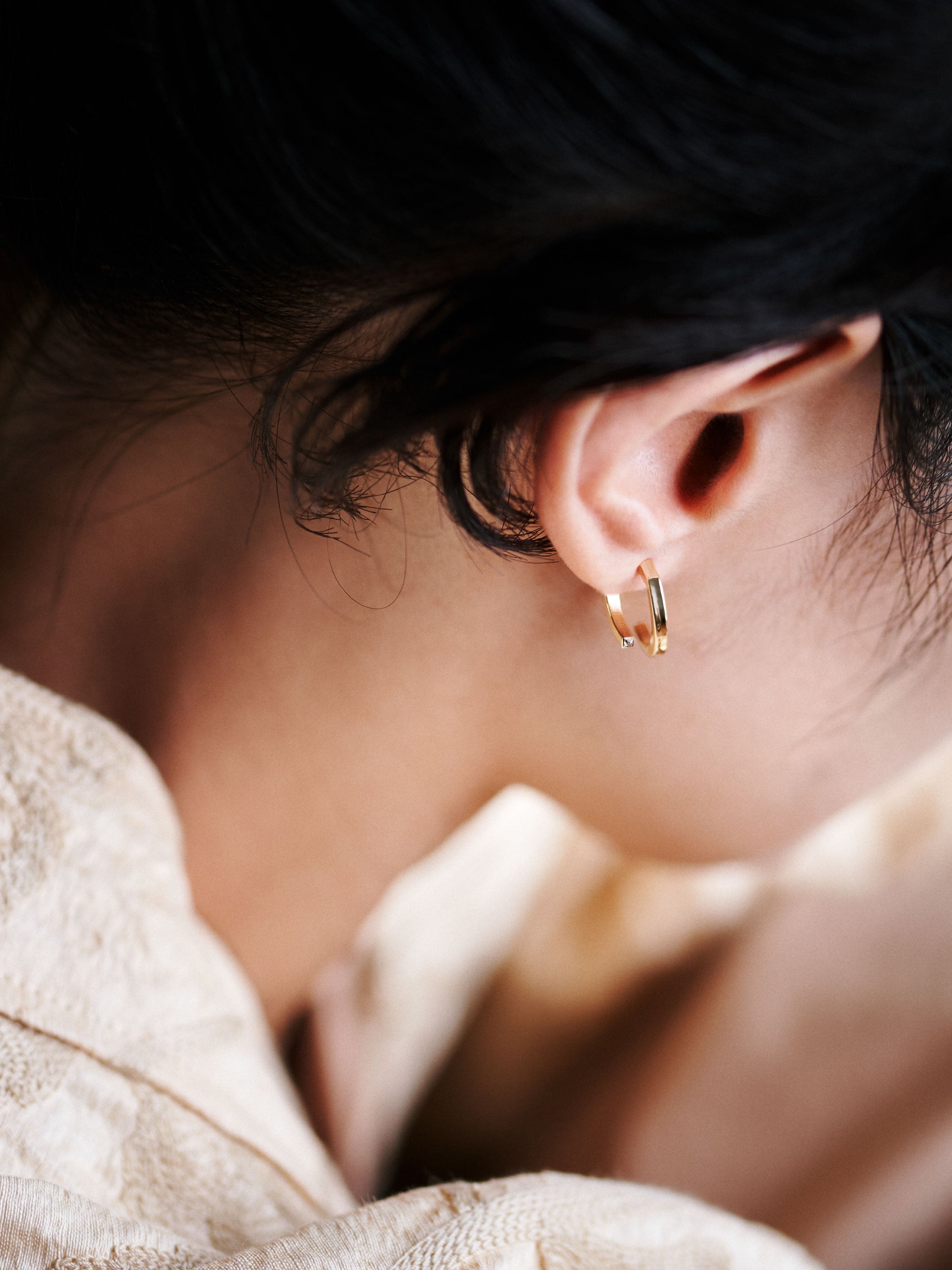 CROSSING / Pierced Earrings / Square / S