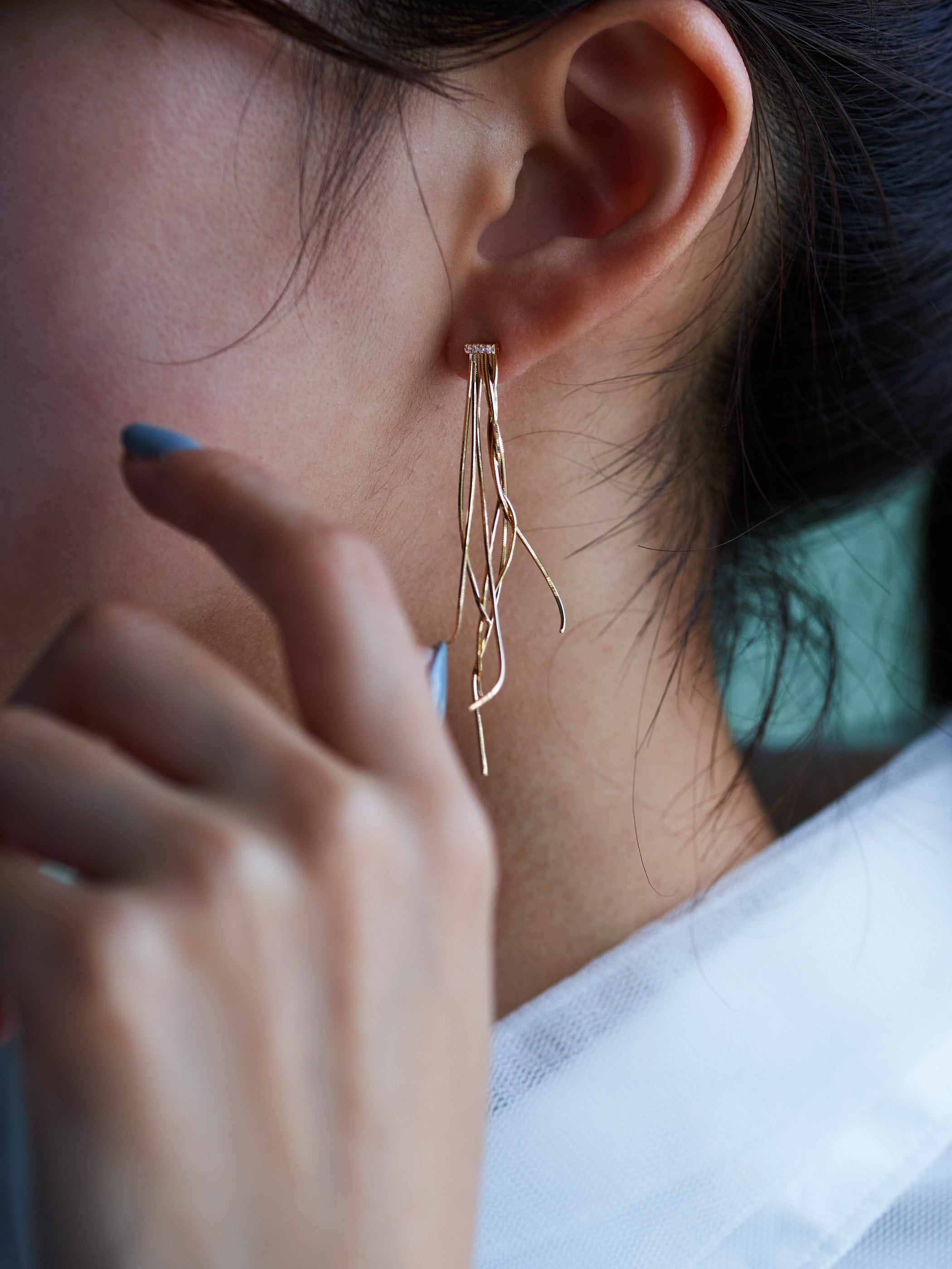 FRINGE / Pierced Earrings / Extra Long