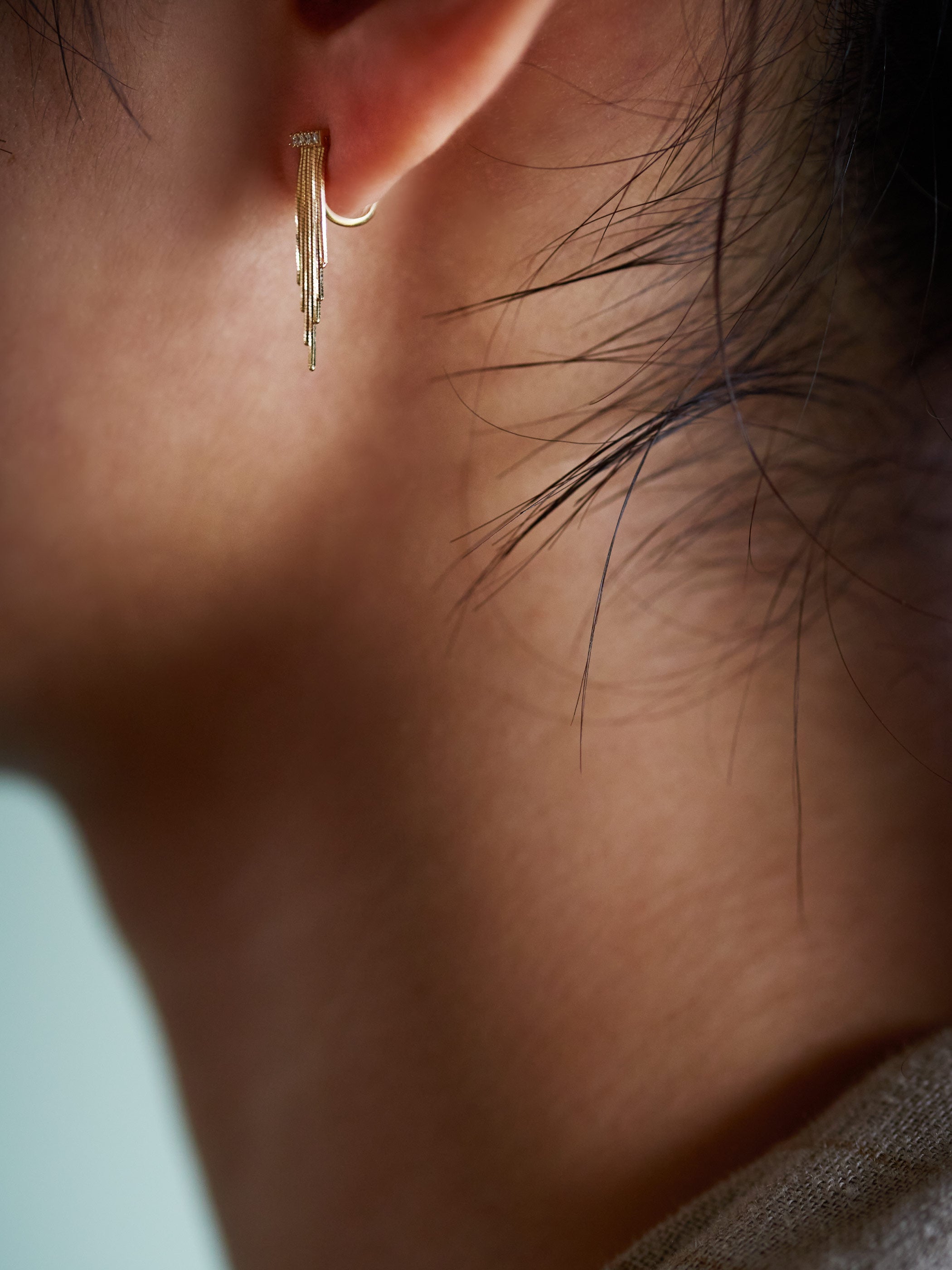 FRINGE / Pierced Earrings / Extra Long