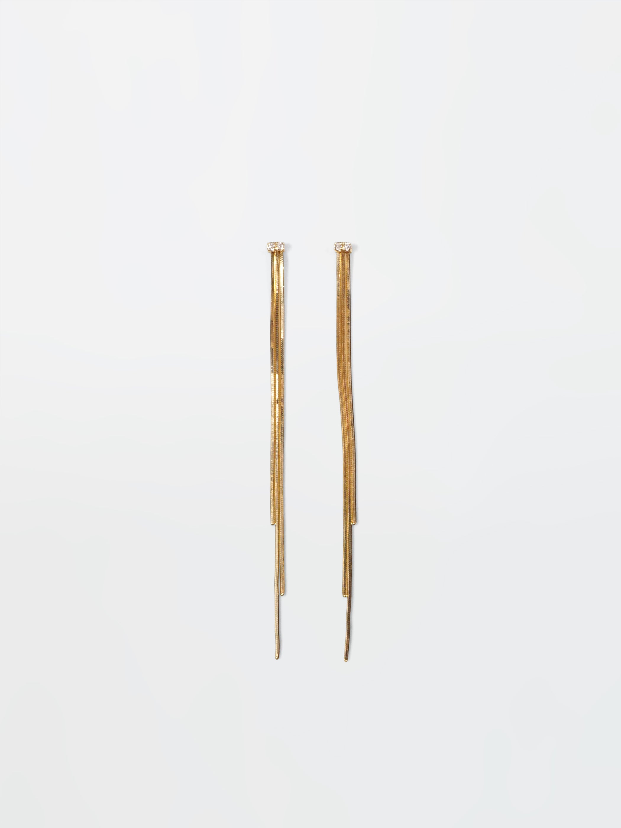 FRINGE / Pierced Earrings / Long