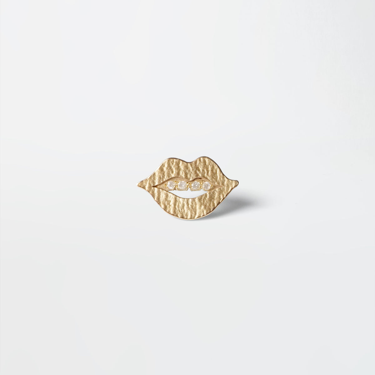 TALKATIVE MOUTH / Pierced Earring / Diamonds