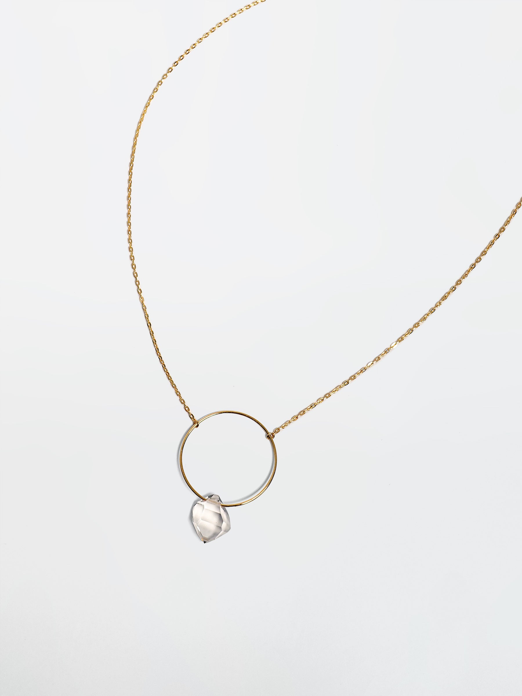 HERKIMER DIAMOND QUARTZ_Necklace_Circle